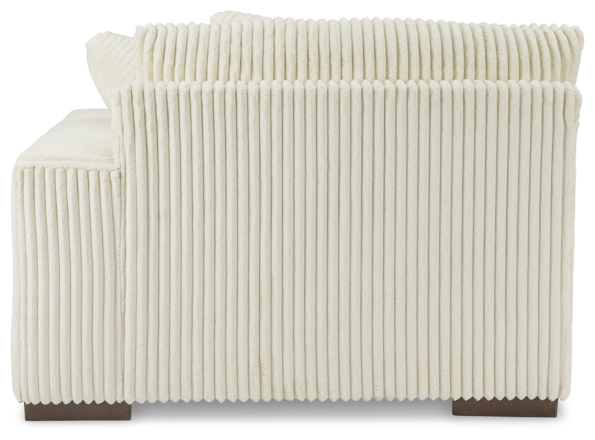 Lindyn Ivory 2-Piece Super Chaise by Ashley at Eve Furniture