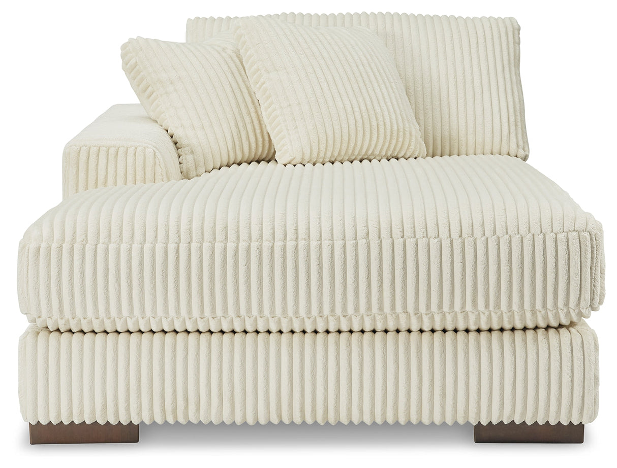 Lindyn Ivory 2-Piece Super Chaise by Ashley at Eve Furniture