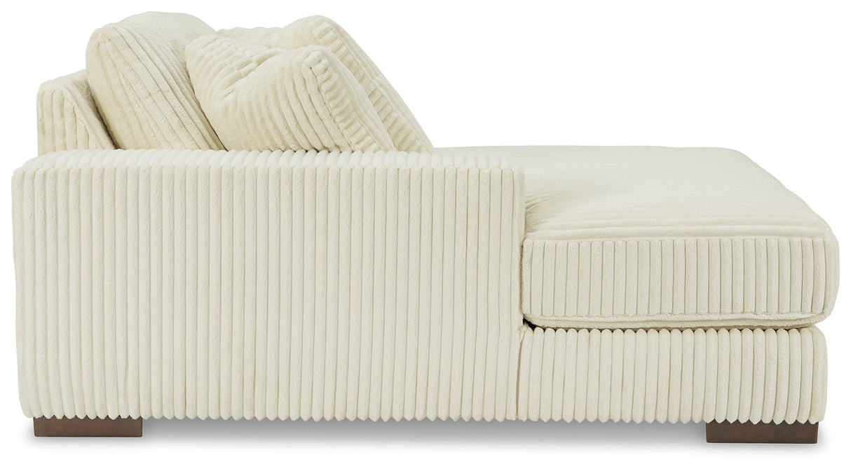 Lindyn Ivory 2-Piece Super Chaise by Ashley at Eve Furniture