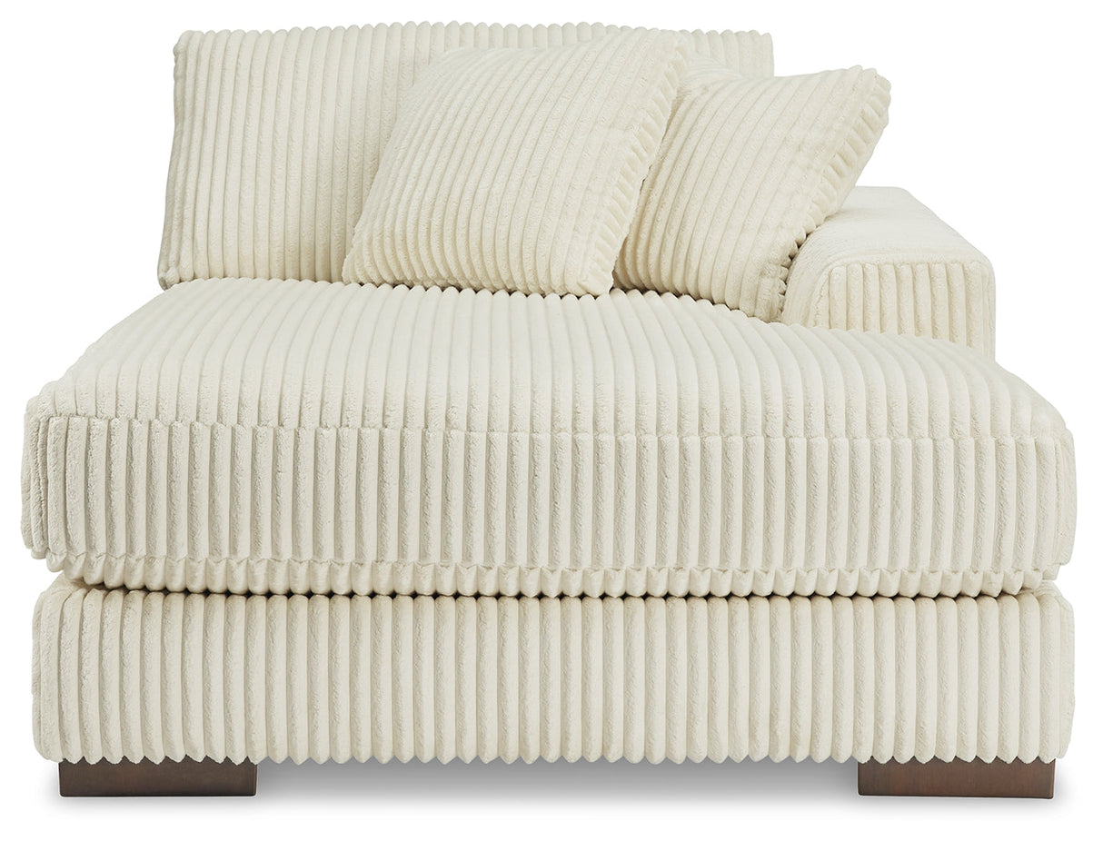Lindyn Ivory 2-Piece Super Chaise by Ashley at Eve Furniture