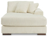 Lindyn Ivory 2-Piece Super Chaise by Ashley at Eve Furniture