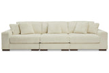 Lindyn Ivory 3-Piece Modular Sofa by Ashley at Eve Furniture
