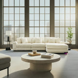 Lindyn Ivory 3-Piece Right Arm Facing Modular Chaise Sectional by Ashley at Eve Furniture