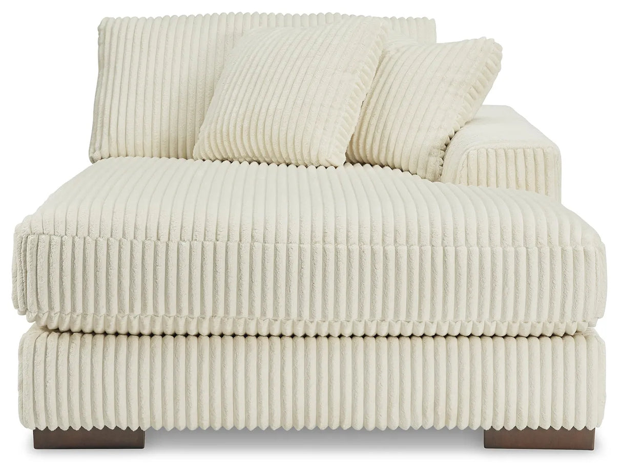 Lindyn Ivory 4-Piece Modular Double Chaise Sectional by Ashley at Eve Furniture