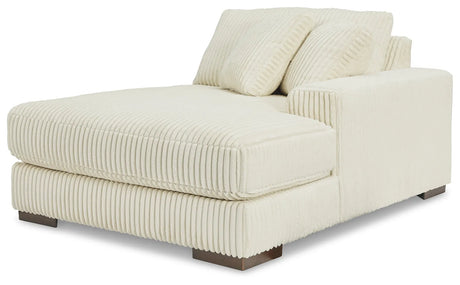 Lindyn Ivory 4-Piece Modular Double Chaise Sectional by Ashley at Eve Furniture