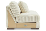 Lindyn Ivory Armless Chair by Ashley at Eve Furniture