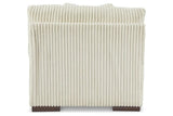 Lindyn Ivory Armless Chair by Ashley at Eve Furniture