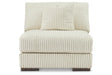 Lindyn Ivory Armless Chair by Ashley at Eve Furniture