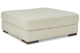 Lindyn Ivory Oversized Accent Ottoman by Ashley at Eve Furniture