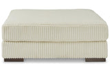 Lindyn Ivory Oversized Accent Ottoman by Ashley at Eve Furniture