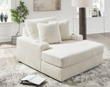 Lindyn Ivory Oversized Chaise by Ashley at Eve Furniture