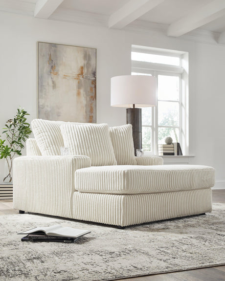 Lindyn Ivory Oversized Chaise by Ashley at Eve Furniture