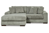 Lindyn Fog 2-Piece Modular Sectional with Left Arm Facing Chaise by Ashley at Eve Furniture