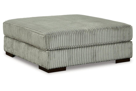 Lindyn Fog Oversized Accent Ottoman by Ashley at Eve Furniture