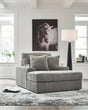 Lindyn Fog Oversized Chaise by Ashley at Eve Furniture