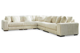Lindyn Ivory 5-Piece Modular Sectional by Ashley at Eve Furniture