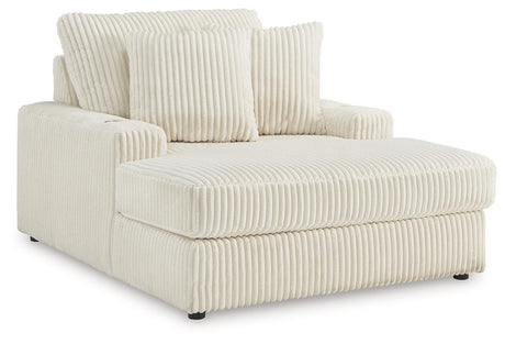 Lindyn Ivory Oversized Chaise by Ashley at Eve Furniture
