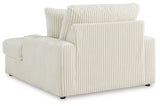 Lindyn Ivory Oversized Chaise by Ashley at Eve Furniture