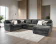 Linea Charcoal RAF Sectional by Happy Homes at Eve Furniture