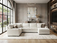 Linea Cream RAF Sectional by Happy Homes at Eve Furniture