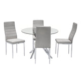 Linea Gray 5-Piece Dining Room Set by Happy Homes at Eve Furniture