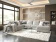 Linea Gray RAF Sectional by Happy Homes at Eve Furniture