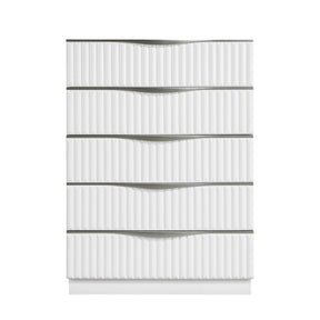 Linea Pearl White Chest by Homelegance at Eve Furniture