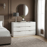 Linea Pearl White Dresser by Homelegance at Eve Furniture