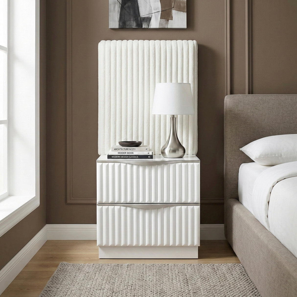 Linea Pearl White Dresser by Homelegance at Eve Furniture
