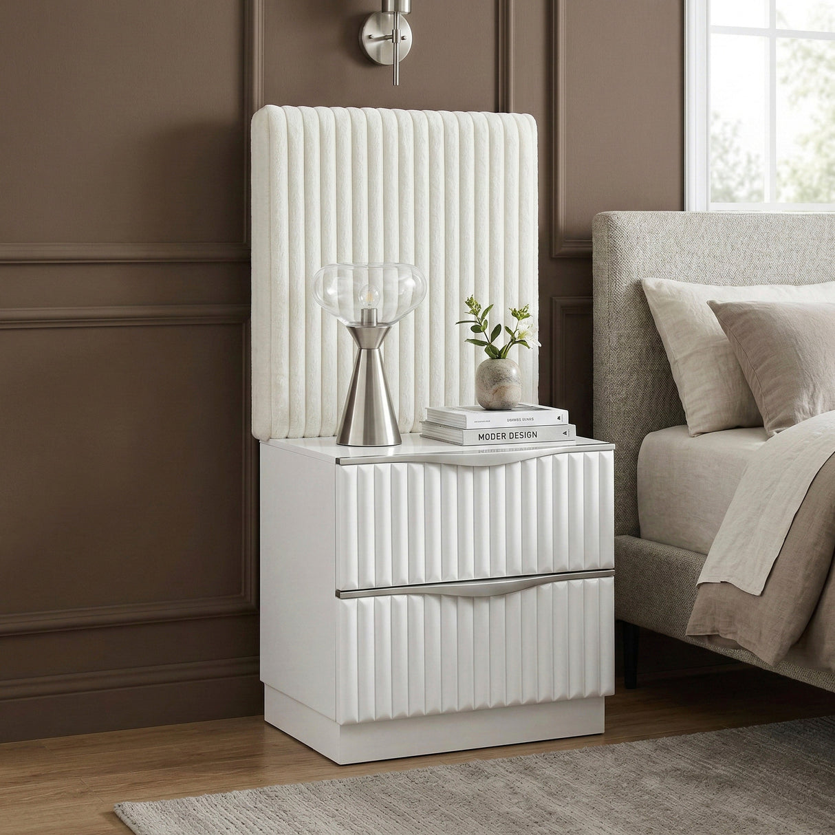 Linea Pearl White Dresser by Homelegance at Eve Furniture
