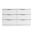 Linea Pearl White Dresser by Homelegance at Eve Furniture