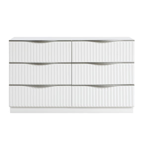Linea Pearl White Dresser by Homelegance at Eve Furniture