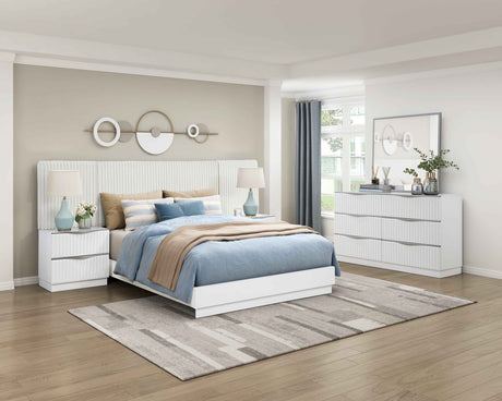 Linea Pearl White Mirror by Homelegance at Eve Furniture