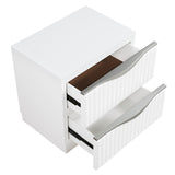 Linea Pearl White Panel Bedroom Set by Homelegance at Eve Furniture