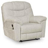 Linenfield Feathered Recliner by Ashley at Eve Furniture