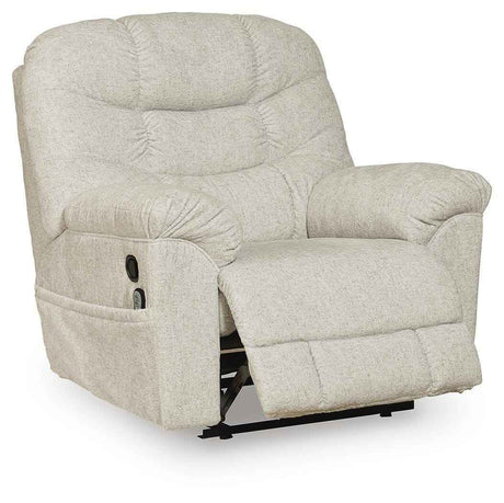 Linenfield Feathered Recliner by Ashley at Eve Furniture