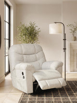 Linenfield Feathered Recliner by Ashley at Eve Furniture