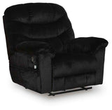 Linenfield Onyx Recliner by Ashley at Eve Furniture