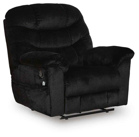 Linenfield Onyx Recliner by Ashley at Eve Furniture