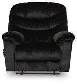 Linenfield Onyx Recliner by Ashley at Eve Furniture