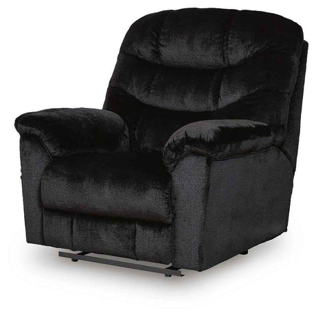 Linenfield Onyx Recliner by Ashley at Eve Furniture