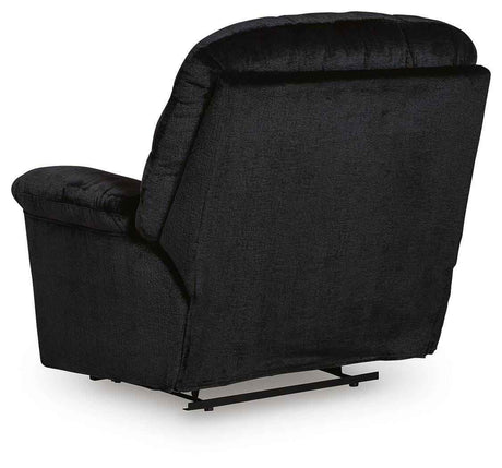 Linenfield Onyx Recliner by Ashley at Eve Furniture
