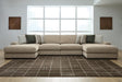 Linenhause Dune 4-Piece Double Chaise Sectional by Ashley at Eve Furniture