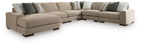 Linenhause Dune 6-Piece Sectional with Chaise by Ashley at Eve Furniture