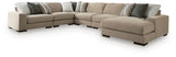 Linenhause Dune 6-Piece Sectional with Chaise by Ashley at Eve Furniture
