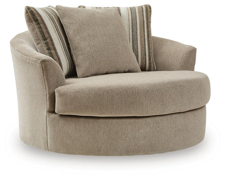 Linenhause Dune Oversized Swivel Accent Chair by Ashley at Eve Furniture
