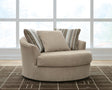 Linenhause Dune Oversized Swivel Accent Chair by Ashley at Eve Furniture