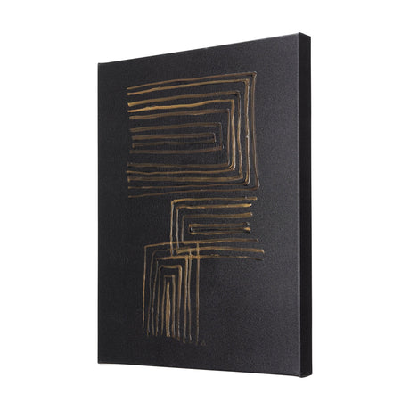 Lines I by Mercana Studio a Hand Embellished Textured Canvas by Mercana at Eve Furniture