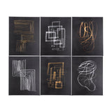 Lines I by Mercana Studio a Hand Embellished Textured Canvas by Mercana at Eve Furniture