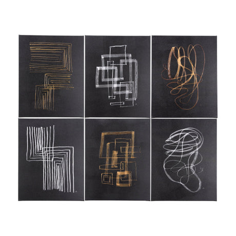 Lines II by Mercana Studio a Hand Embellished Textured Canvas by Mercana at Eve Furniture